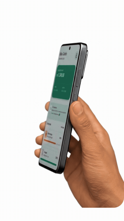 Moeda Moedança animada com porquinho sorrindo